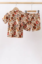 Orange princess bamboo pajama set - ARIA KIDS