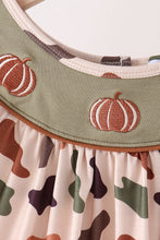 Camouflage Pumpkin Embroidery Ruffle Shorts Set - ARIA KIDS