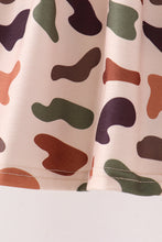 Camouflage Pumpkin Embroidery Ruffle Shorts Set - ARIA KIDS