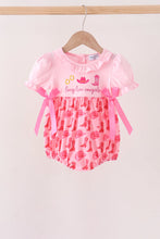 Pink Cowgirl Boots Embroidery Bubble - ARIA KIDS
