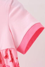 Pink Cowgirl Boots Embroidery Dress - ARIA KIDS
