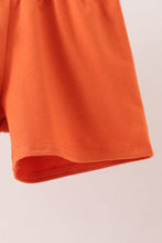 Pumpkin Embroidery Shorts Set