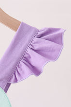 Purple Jack-O-Lantern Applique Ruffle Dress - ARIA KIDS