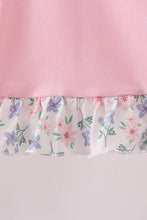 Pink Piggy Applique Ruffle Dress