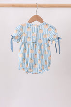 Blue Pumpkin Embroidery Ruffle Bubble