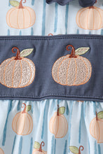 Blue Pumpkin Embroidery Ruffle Dress