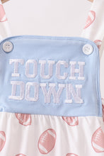 Blue Touchdown Embroidery Football Bubble