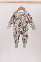 Camouflage Hunting Bamboo Zipper Romper