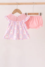 Purple Ghost Smocked Bloomer Set