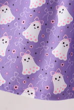 Purple Spooky cute Smocked Bloomer Set