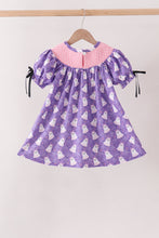 Purple Spooky Cute Smocked Dress