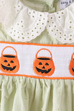 Green Pumpkin Smocked Bloomer Set - ARIA KIDS