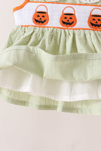 Green Pumpkin Smocked Bloomer Set - ARIA KIDS