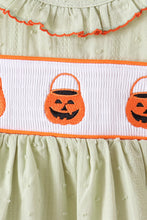 Green Pumpkin Smocked Ruffle Shorts Set - ARIA KIDS