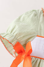 Green Pumpkin Smocked Dress - ARIA KIDS