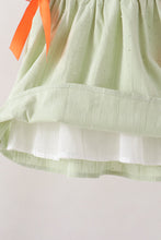 Green Pumpkin Smocked Dress - ARIA KIDS