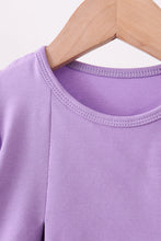 Purple witch applique stripe bloomer set - ARIA KIDS