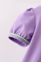 Purple witch applique stripe bloomer set - ARIA KIDS
