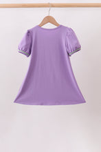 Purple witch applique dress - ARIA KIDS
