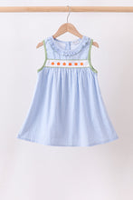 Blue Pumpkin Embroidery jacquard Ruffle Dress