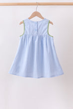 Blue Pumpkin Embroidery jacquard Ruffle Dress