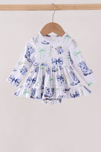 Blue Bow Boots Bubble - ARIA KIDS