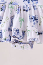 Blue Bow Boots Bubble - ARIA KIDS