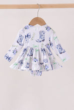 Blue Bow Boots Bubble - ARIA KIDS