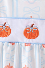 Blue Pumpkin Embroidery Ruffle Bloomer Set
