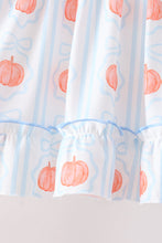 Blue Pumpkin Embroidery Ruffle Pants Set