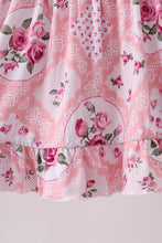 Pink Floral Bamboo Pants Set