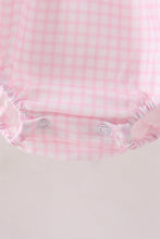 Pink Gingham Candy Corn Bubble - ARIA KIDS