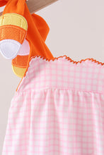 Pink Gingham Candy Corn Bubble - ARIA KIDS
