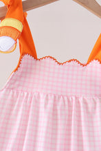 Pink Gingham Candy Corn Dress - ARIA KIDS