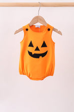 Orange Jack-O-Lantern  Applique Bubble