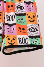 Orange Jack-O-Lantern  Applique Shorts Set