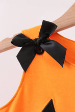 Orange Jack-O-Lantern  Applique Ruffle Shorts Set