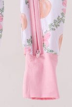 Pink Pumpkin Bow Bmaboo Zipper Romper