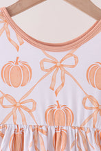 Coral Pumpkin Bow Bamboo Set - ARIA KIDS