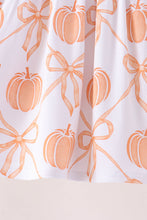 Coral Pumpkin Bow Bamboo Set - ARIA KIDS