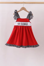 Red Georgia Smocked Dress