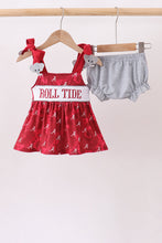 Maroon Alabama Roll Tide Smocked Bloomer Set