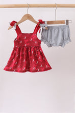 Maroon Alabama Roll Tide Smocked Bloomer Set