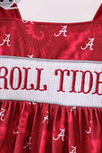 Maroon Alabama Roll Tide Smocked Ruffle Dress