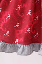 Maroon Alabama Roll Tide Smocked Ruffle Dress