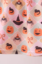 Pumpkin spider bow shorts set - ARIA KIDS