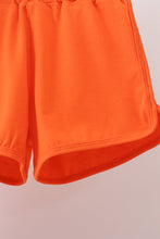 Pumpkin spider bow shorts set - ARIA KIDS