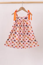 Pumpkin spider bow Dress - ARIA KIDS