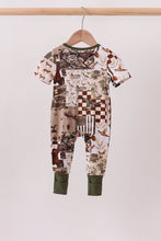 Forest Hunting Bamboo Romper