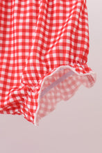 Blue Farm Embroidery Gingham Bloomer Set - ARIA KIDS